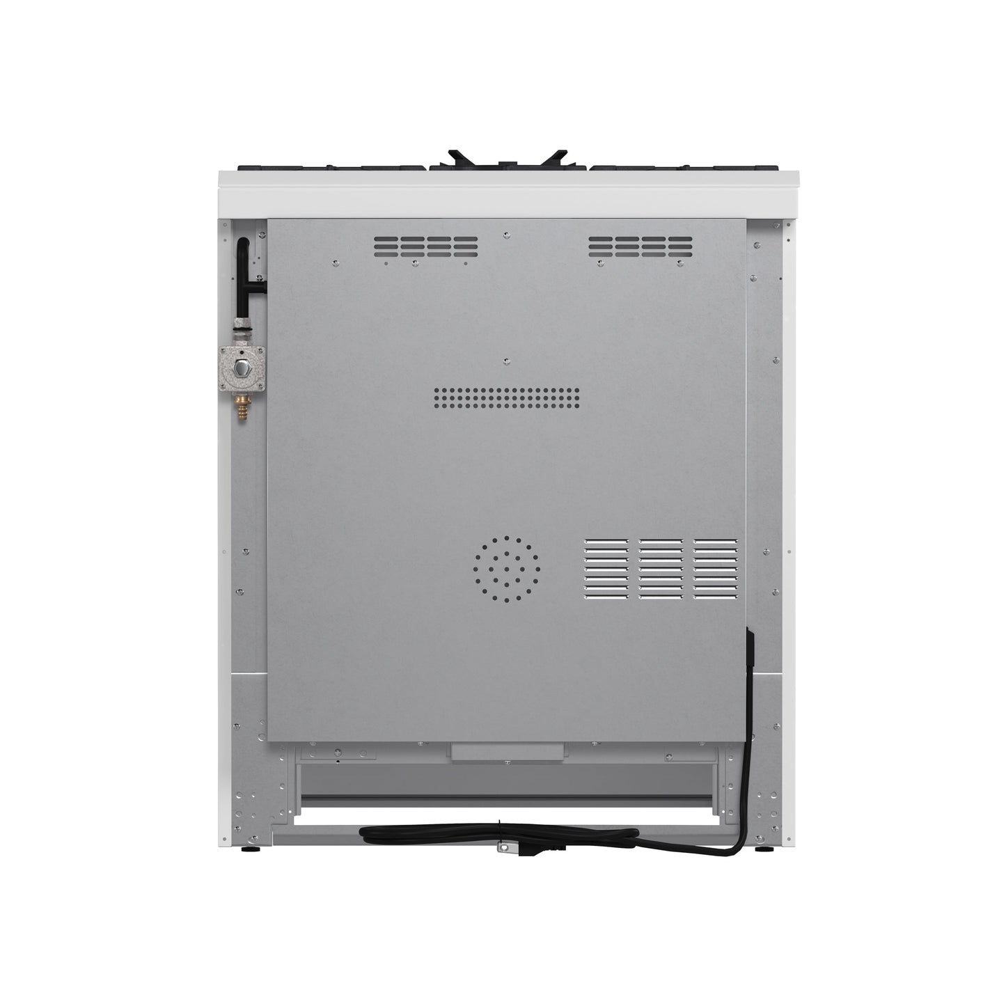 Forno Espresso Leonardo 30-Inch Freestanding Gas Range, 5.0 cu. ft., White with Stainless Steel Handles (Model FFSGS1116-30WHT)