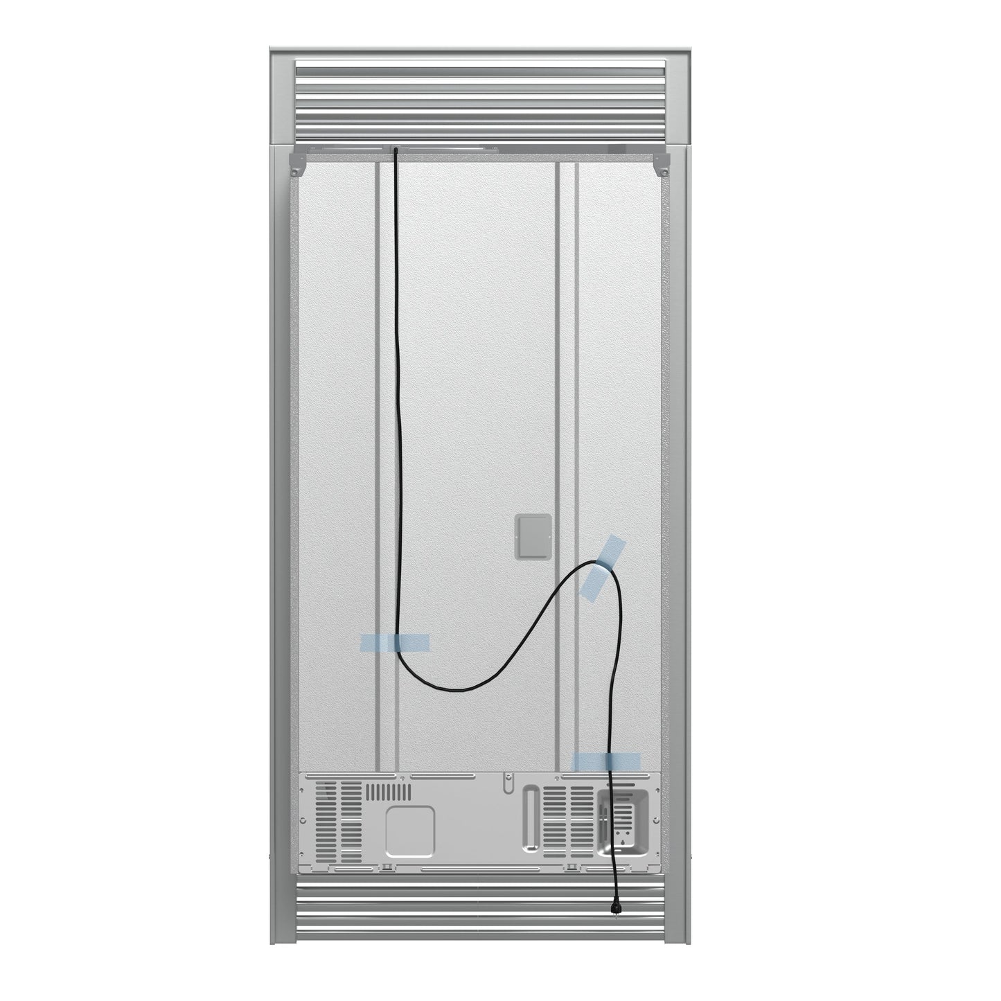 Forno Moena 40-Inch Built-In French Door Refrigerator, 19.2 cu ft, Stainless Steel, Ice Maker, Trim Kit (FFRBI1820-40SG)
