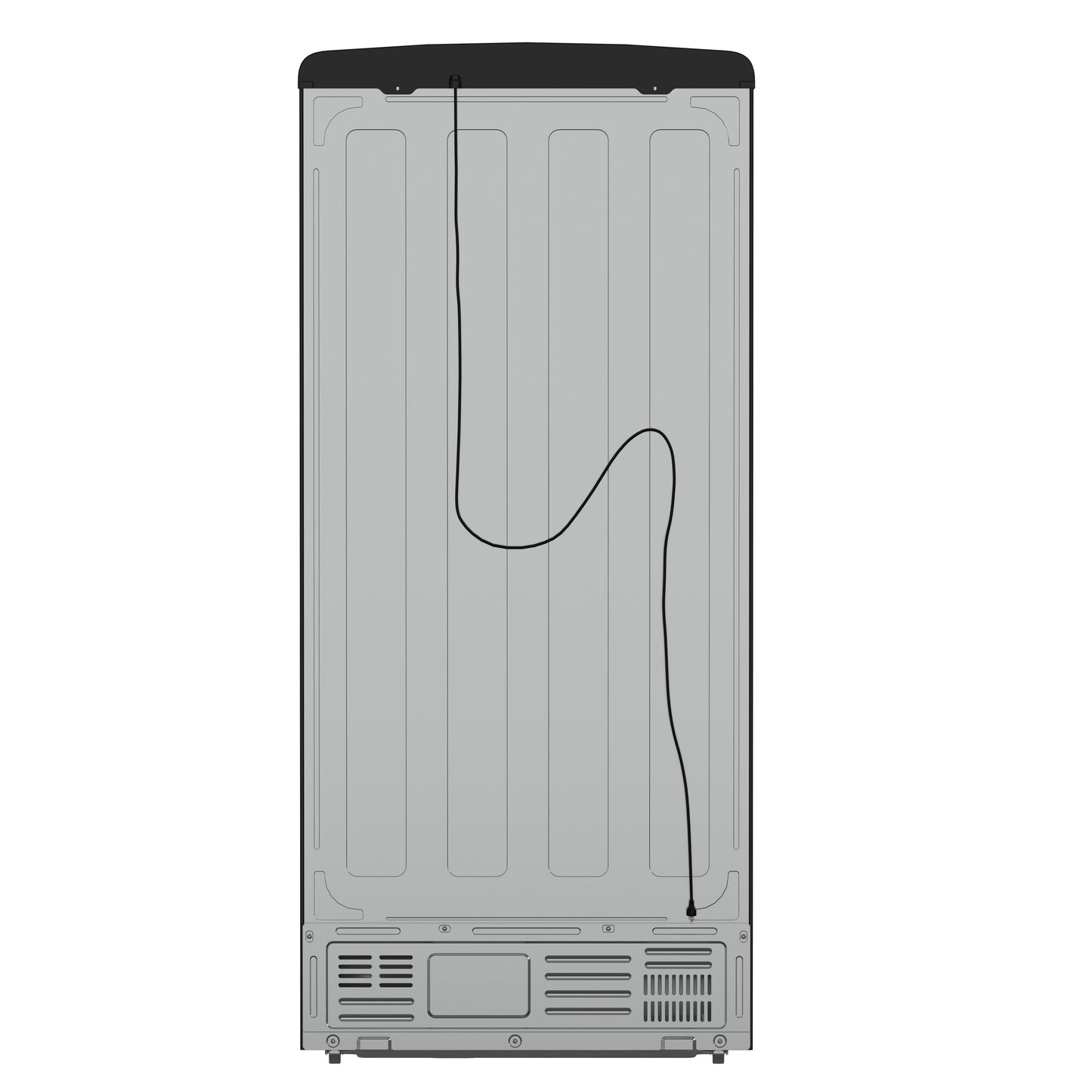 Forno Espresso Luigi 33-Inch French Door Refrigerator, 18 Cu. Ft., Black with Antique Brass Handles (Model FFFFD1791-33BLK)