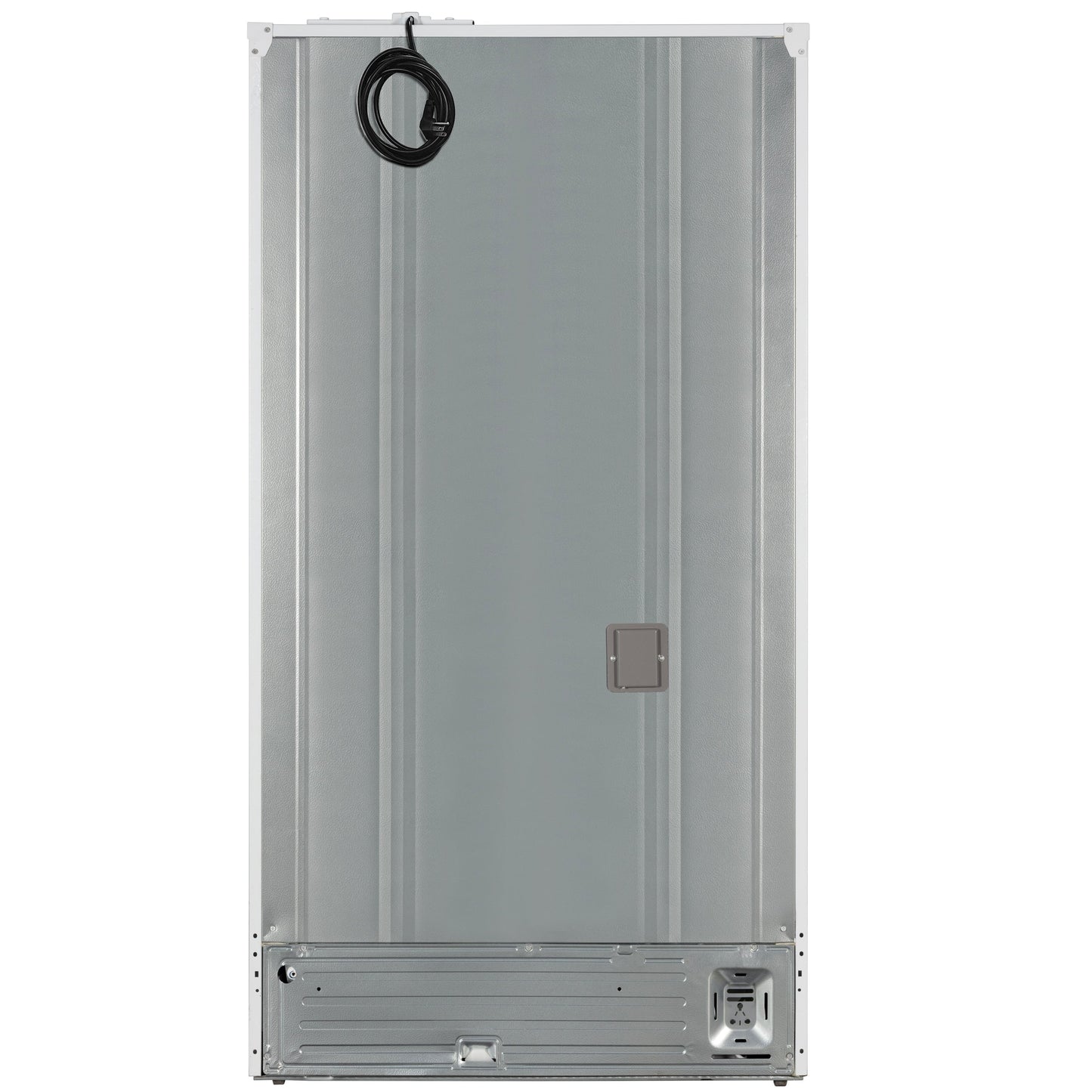 FORNO Rivello 36 in French Door Refrigerator, Standard Depth, Water & Ice Dispenser, White with Antique Brass Handles (Model FFFFD1783-36WHT)