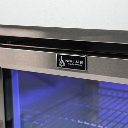 Mont Alpi 805 Deluxe Island Grill with Beverage Center and Fridge Cabinet, MAi805-DBEVFC