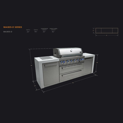 Mont Alpi 805 Deluxe Island Grill, MAi805-D