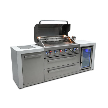 Mont Alpi 805 Deluxe Island Grill with Fridge Cabinet, MAi805-DFC