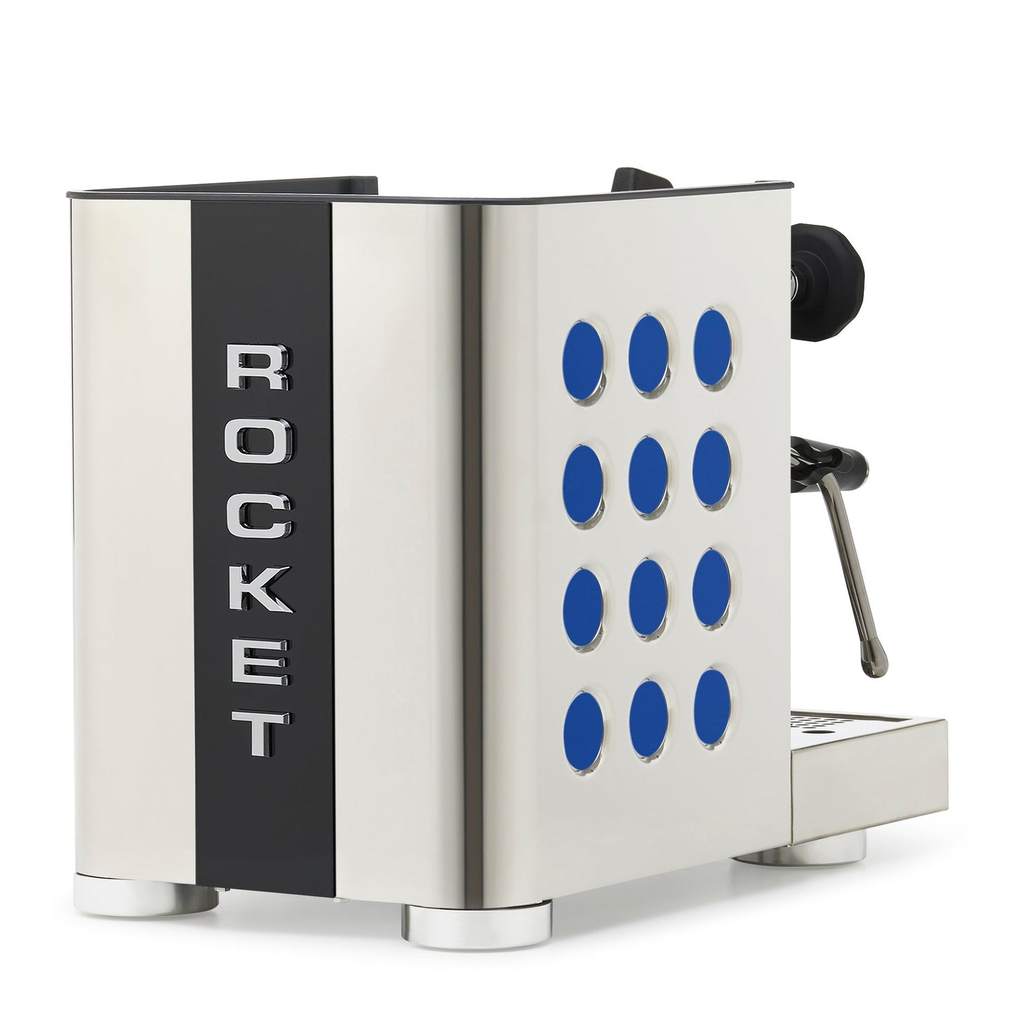 Rocket Espresso Appartamento TCA Espresso Machine - Stainless Steel with Black Stripe