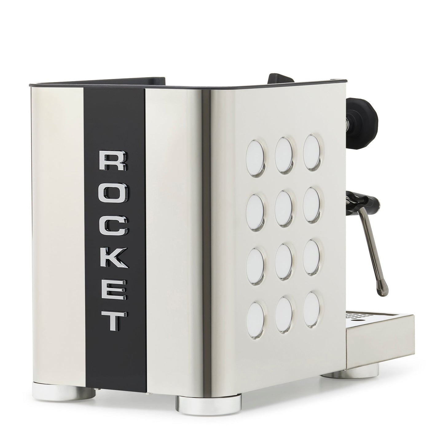 Rocket Espresso Appartamento TCA Espresso Machine - Stainless Steel with Black Stripe