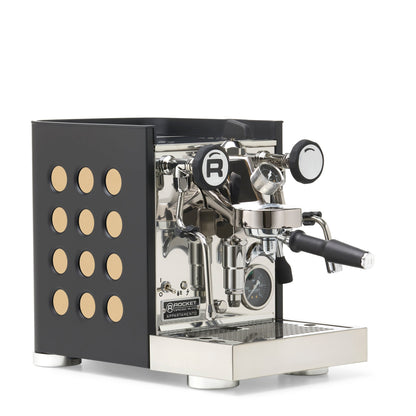 Rocket Espresso Appartamento TCA Espresso Machine - Black with Black Stripe