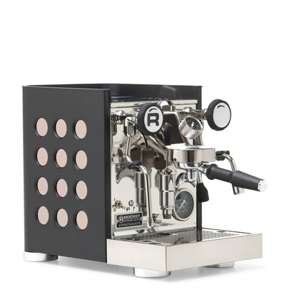 Rocket Espresso Appartamento TCA Espresso Machine - Black with Black Stripe