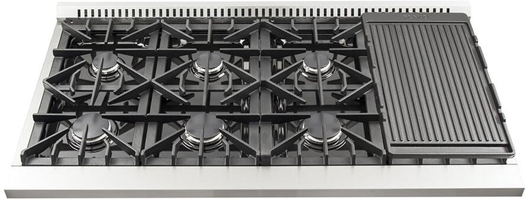 FORNO Appliance Package - 48" Gas Range, Dishwasher, 48" Refrigerator, AP-FFSGS6244-48-11