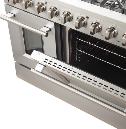 FORNO Appliance Package - 48" Gas Range and 60" Refrigerator, FBDL-005-01CAUS