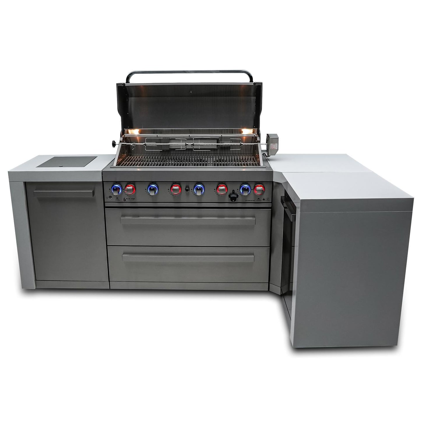 Mont Alpi 805 Deluxe Island Grill with 90 Degree Corner, MAi805-D90C