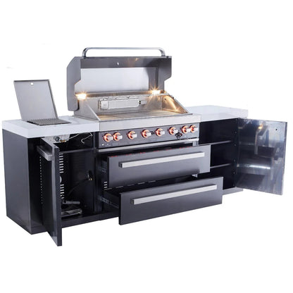 Mont Alpi 805 Black Stainless Steel Island Grill, MAi805-BSS