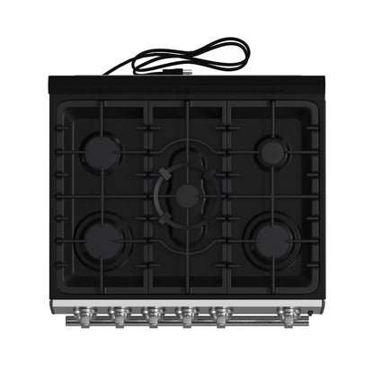 Forno Espresso Leonardo 30-Inch Freestanding Gas Range, 5.0 cu. ft. Oven, Stainless Steel (Model FFSGS1116-30)