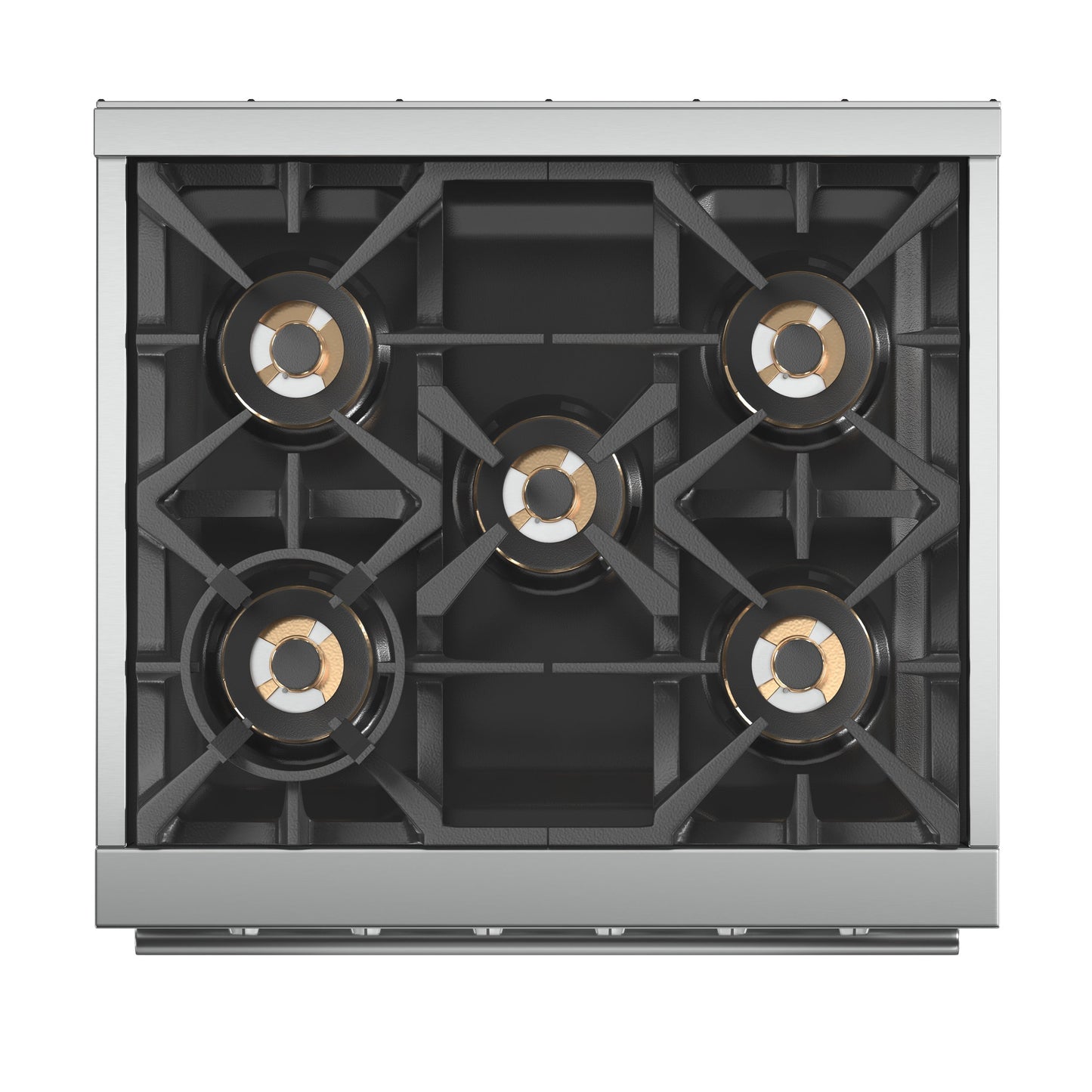 FORNO Capriasca 30 in Freestanding Gas Range, 4.32 cu ft Oven, 5 Sealed Burners, Stainless Steel (Model FFSGS6260-30)