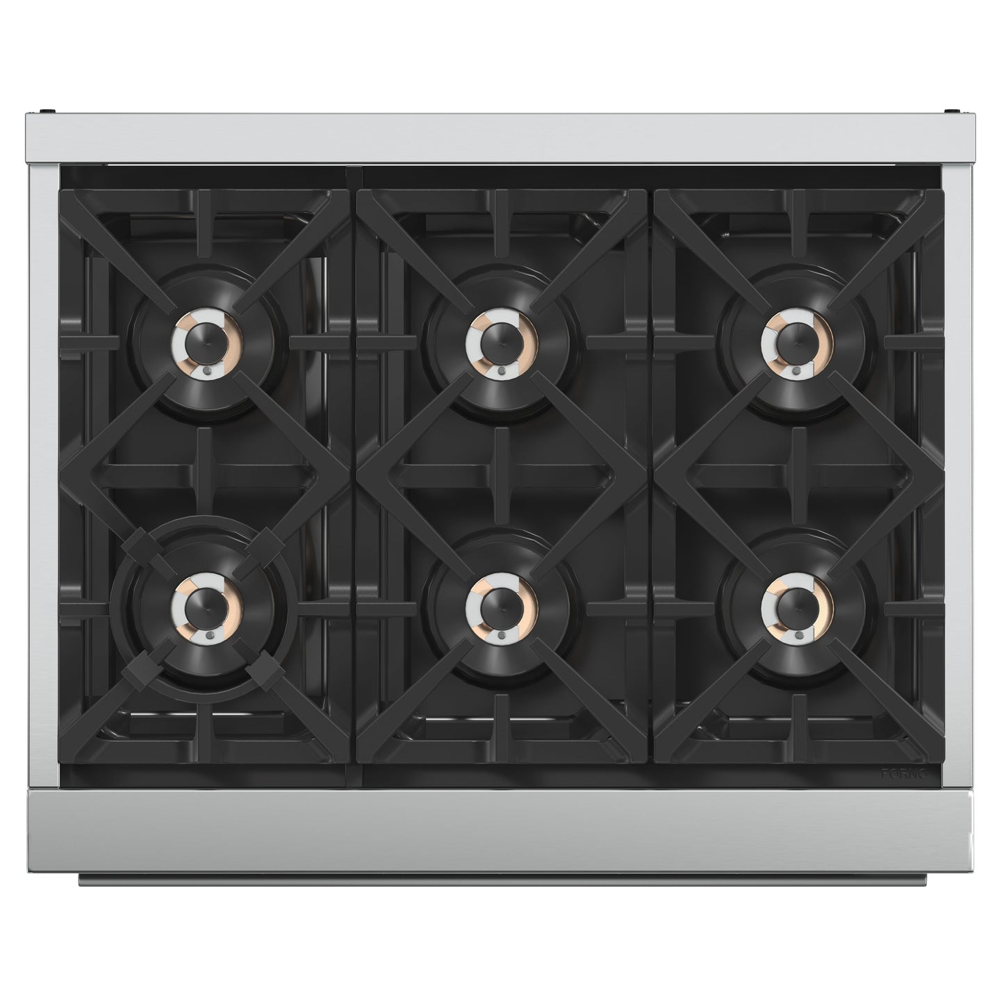 FORNO Capriasca 36 in. Freestanding Gas Range, 5.36 cu. ft. Oven, 6 Sealed Burners, Stainless Steel (Model FFSGS6260-36)