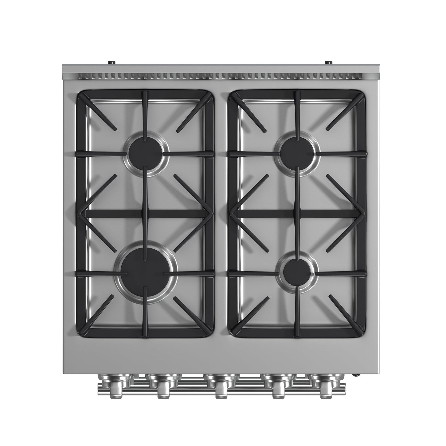 Forno Breno 24 in. Freestanding Gas Range, 2.3 cu. ft., 4 Sealed Burners, Storage Drawer, Stainless Steel (Model FFSGS6272-24)