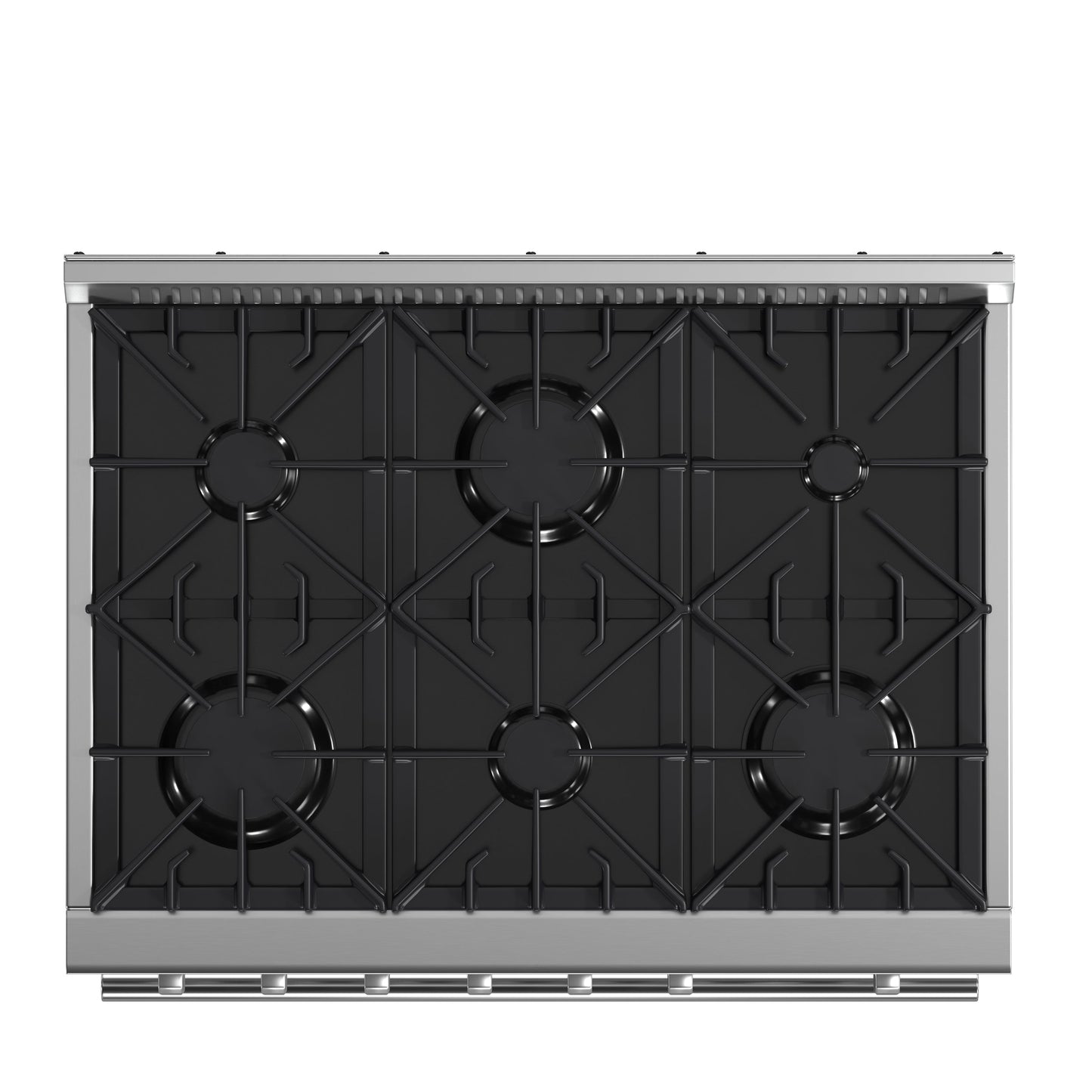 Forno Marco 36-Inch Freestanding Gas Range with 6 Sealed Burners, 5.36 cu. ft. Oven Capacity, Built-In Temperature Gauge, Stainless Steel (Model FFSGS6277-36)