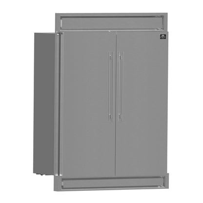 FORNO Maderno 60-Inch Convertible Refrigerator Freezer, 27.2 Cu. Ft., with Trim Kit, Model FFFFD1722-60S
