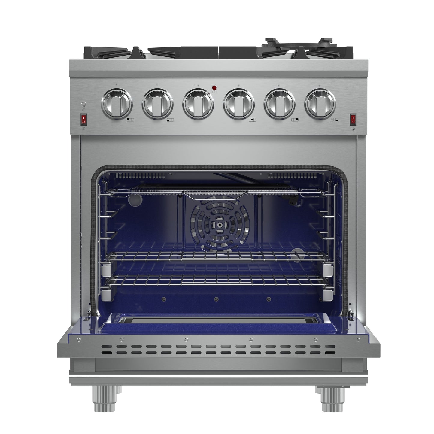 Forno Massimo 30 in. 4.32 cu. ft. Freestanding Gas Range with 5 Sealed Burners in Stainless Steel (FFSGS6239-30)