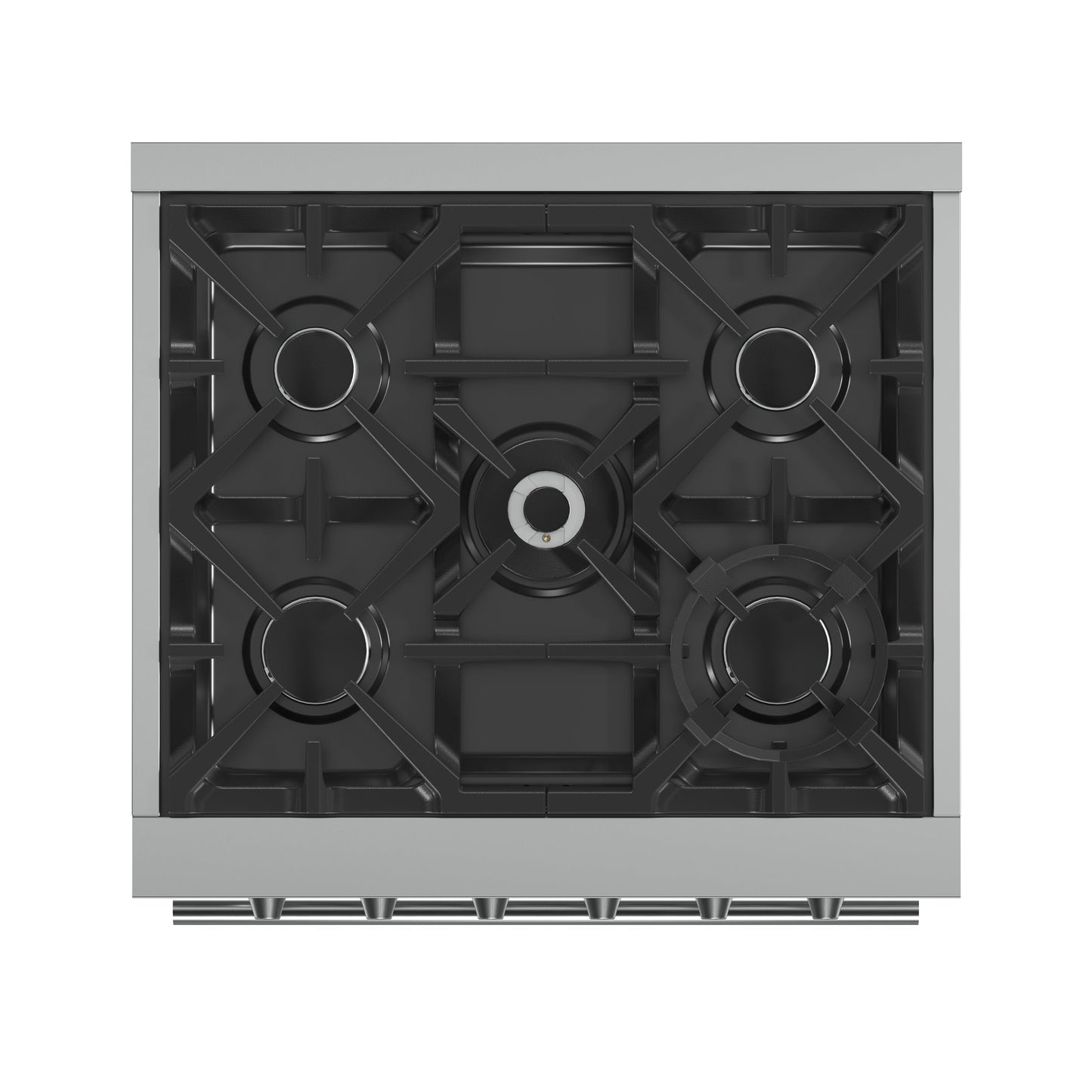 Forno Massimo 30 in. 4.32 cu. ft. Freestanding Gas Range with 5 Sealed Burners in Stainless Steel (FFSGS6239-30)