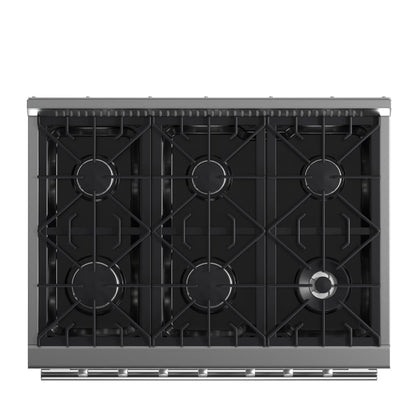 Forno Galiano 36 in. Freestanding Gas Range with 6 Sealed Burners, 5.36 cu. ft. Oven, Stainless Steel (FFSGS6244-36)