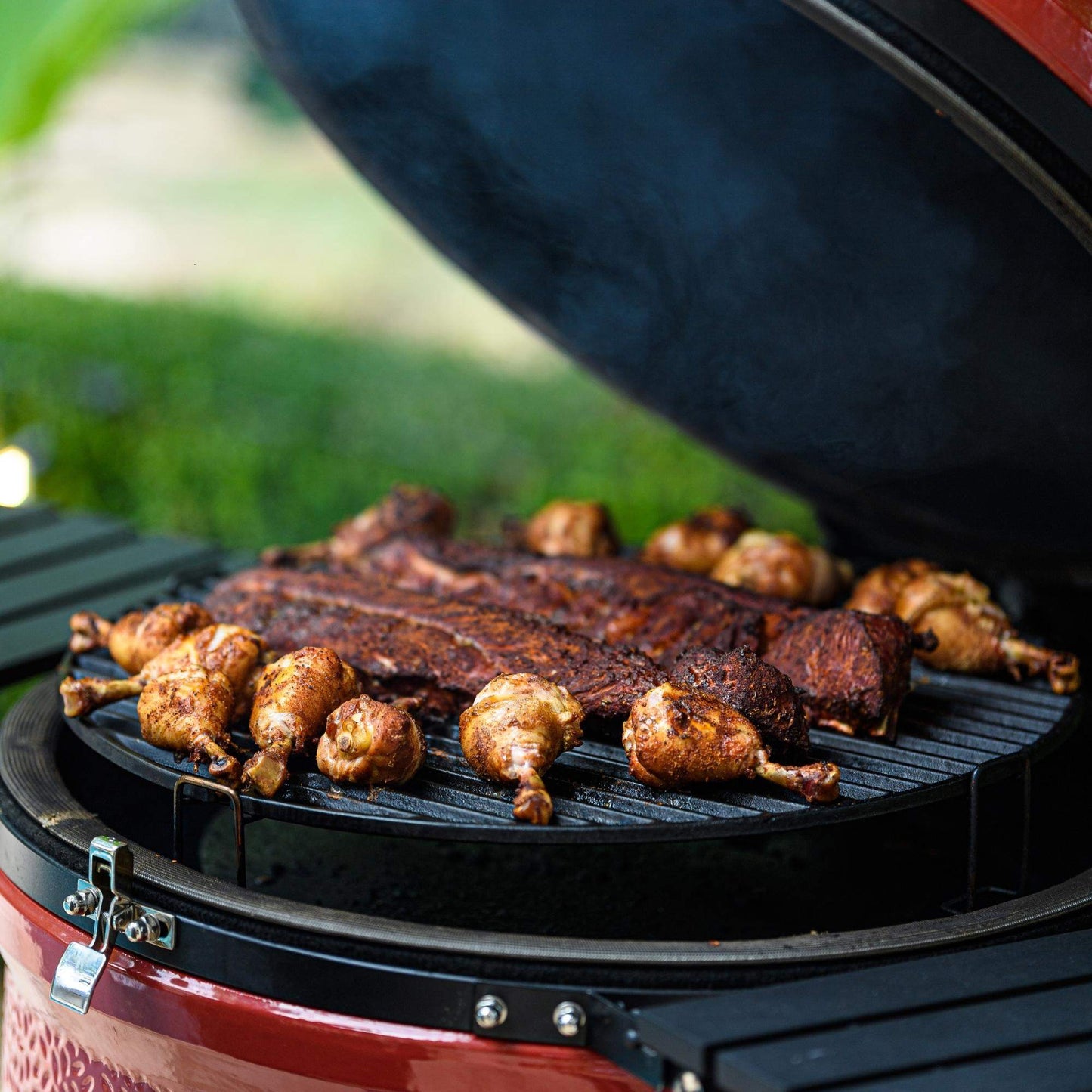 Kamado Joe® Big Joe Series II 24" Charcoal Grill in Red with Cart