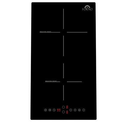 Forno Parco 12-Inch Induction Cooktop with 2 Cooking Zones, Touch Controls (Model FCTIN0583)
