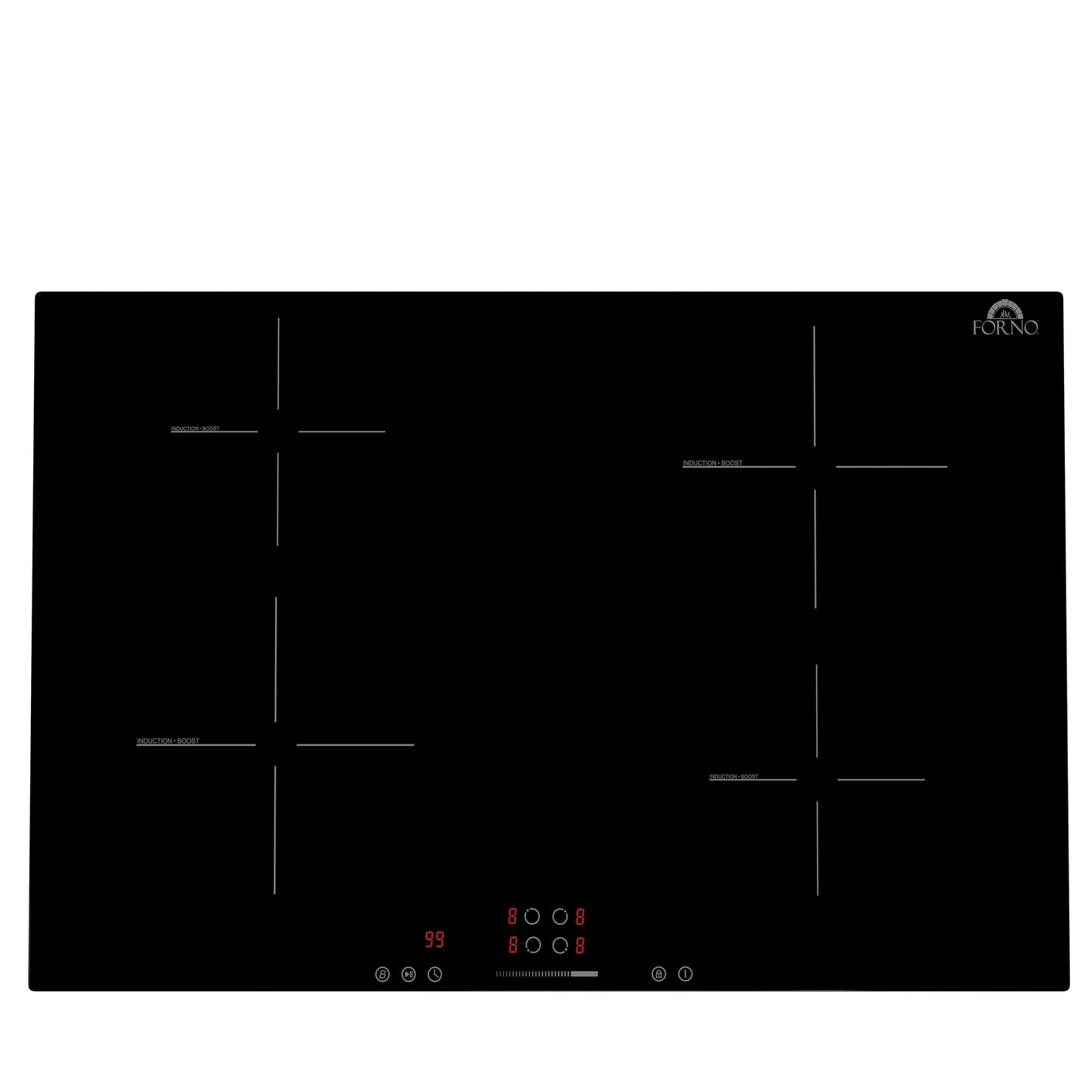 Forno Parco 30-Inch Induction Cooktop, 4 Elements, Touch Controls, Model FCTIN0583-30