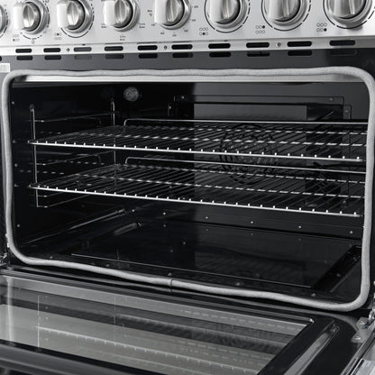 Forno Paolo 36-Inch Freestanding Electric Range with 5.44 cu. ft. True Convection Oven, Stainless Steel (Model FFSEL6011-36)