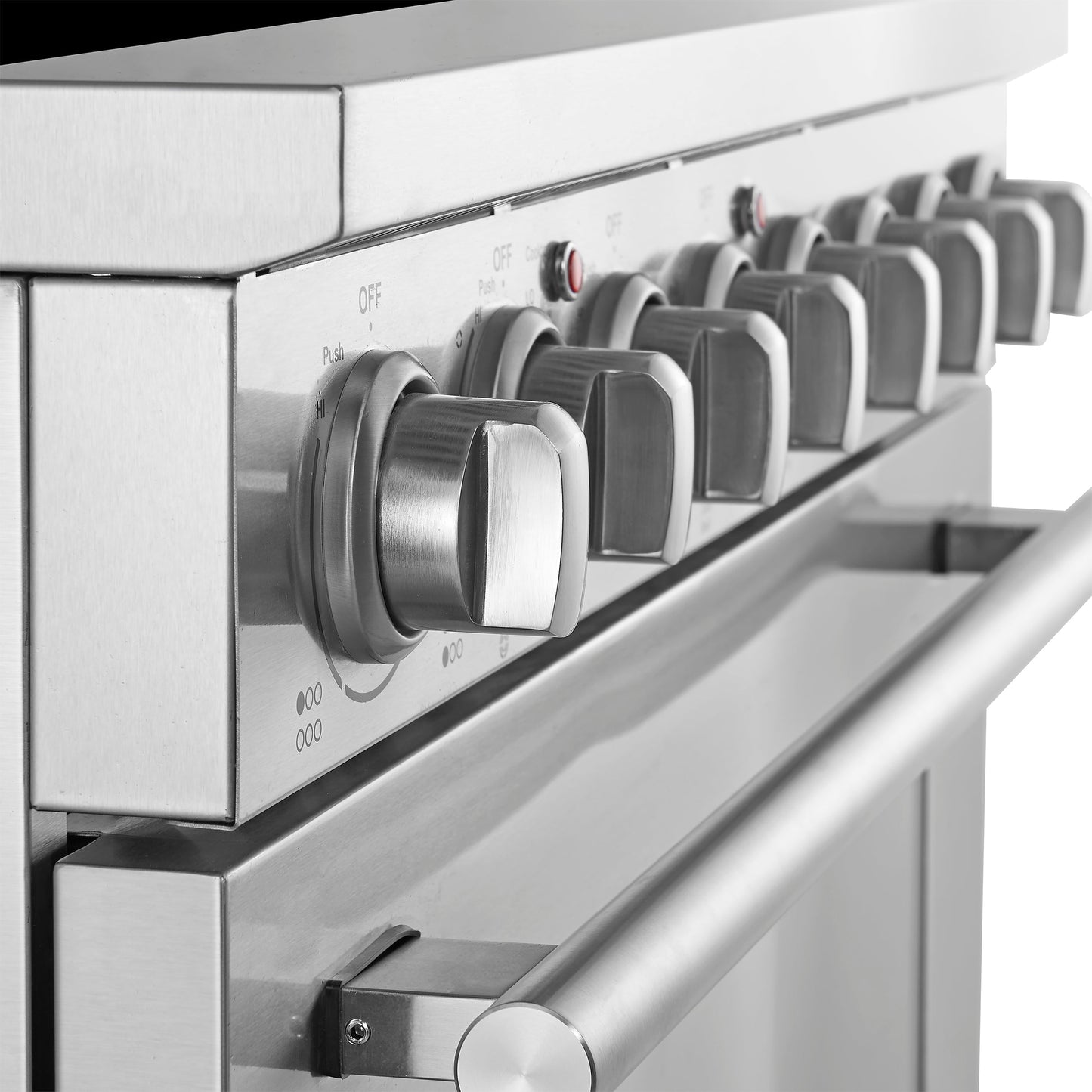Forno Paolo 36-Inch Freestanding Electric Range with 5.44 cu. ft. True Convection Oven, Stainless Steel (Model FFSEL6011-36)