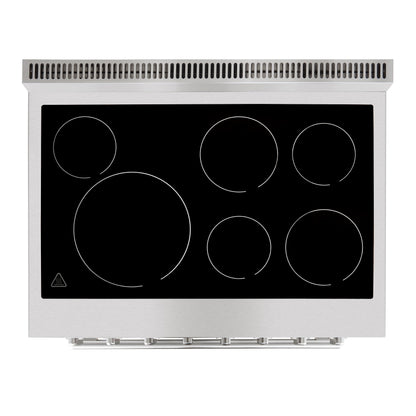 Forno Paolo 36-Inch Freestanding Electric Range with 5.44 cu. ft. True Convection Oven, Stainless Steel (Model FFSEL6011-36)
