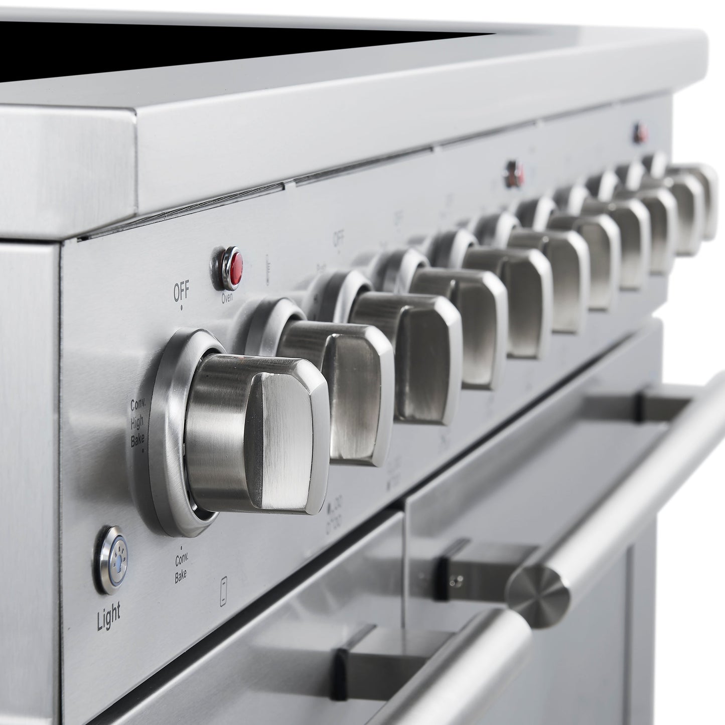 Forno Paolo 48-Inch Freestanding Electric Range with True Convection Oven, 6.7 cu. ft., Stainless Steel (Model FFSEL6011-48)