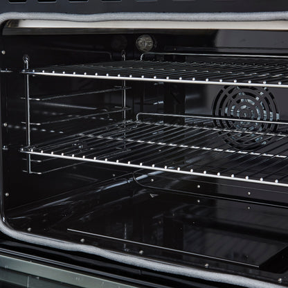 Forno Paolo 48-Inch Freestanding Electric Range with True Convection Oven, 6.7 cu. ft., Stainless Steel (Model FFSEL6011-48)