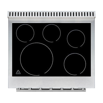 Forno Paolo 30-Inch Freestanding Electric Range, 4.38 Cu. Ft., Stainless Steel (Model FFSEL6011-30)