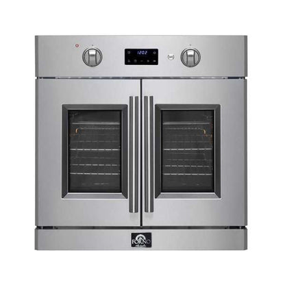 FORNO Asti 30-Inch French Door Electric Wall Oven, 3.58 Cu. Ft., Air Fry, Self-Clean, Sous Vide (Model FBOEL1333-30)