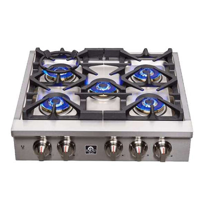 FORNO Spezia 30-Inch Gas Rangetop with 5 Sealed Burners, Stainless Steel (Model FCTGS5751-30)