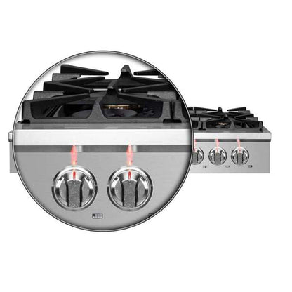 Forno Spezia 48-Inch Gas Rangetop with 8 Sealed Burners, Stainless Steel (Model FCTGS5751-48)