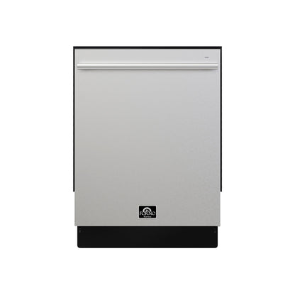 FORNO Romano 24-Inch Built-In Tall Tub Dishwasher, Stainless Steel, Model FDWBI8035-24S