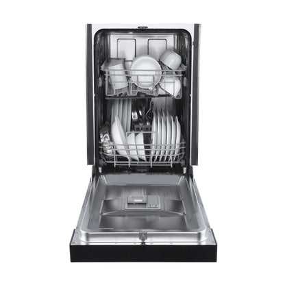 FORNO Polo 18-Inch Built-In Dishwasher, Black (Model FDWBI8041-18BLK)