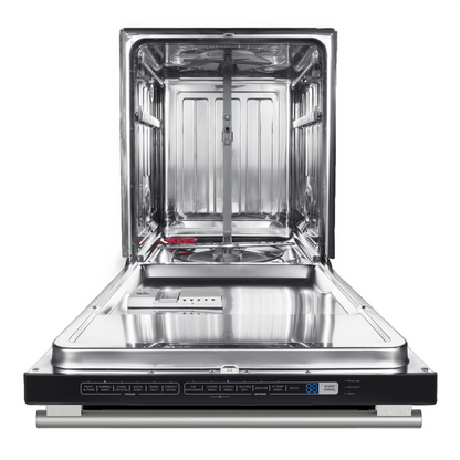 FORNO Espresso Package - 30" Electric Range, Range Hood and Dishwasher in White with Stainless Steel Handles