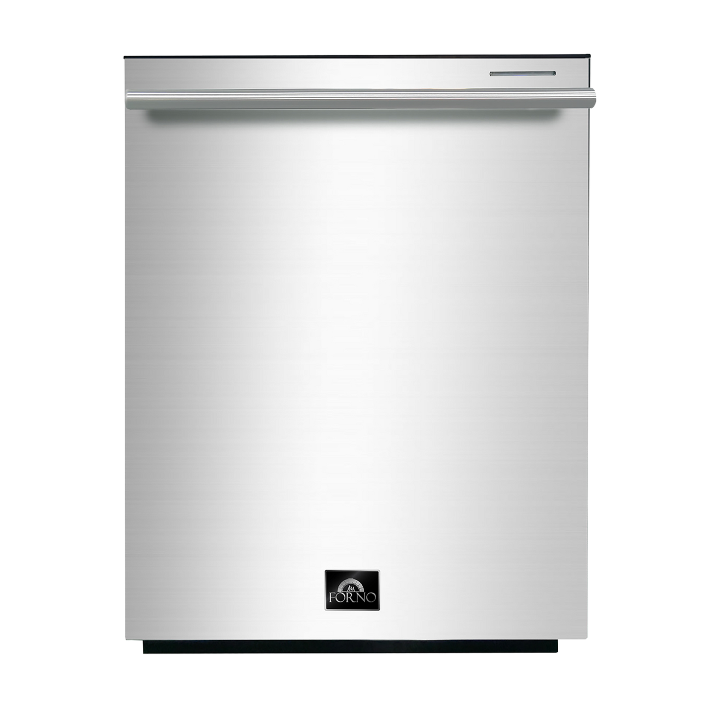FORNO Package - 48" Dual Fuel Range, Wall Mount Range Hood, Refrigerator, Microwave, Dishwasher