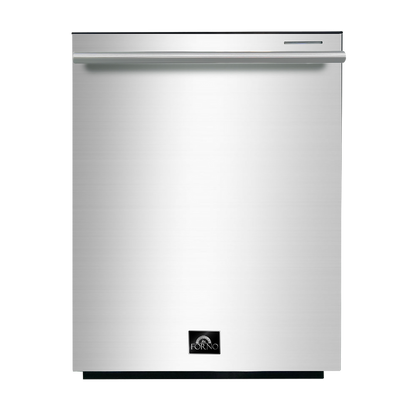 FORNO Appliance Package - 30" Dual Fuel Range, Dishwasher, 60" Refrigerator, AP-FFSGS6125-30-W-5