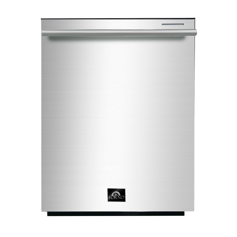 FORNO Appliance Package - 30" Gas Range, 60" Refrigerator, Dishwasher, Microwave Drawer, AP-FFSGS6276-30-W-7