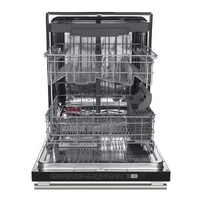 FORNO Pozzo 24-Inch Built-In Dishwasher, White with Stainless Steel Handle (FDWBI8067-24WHT)