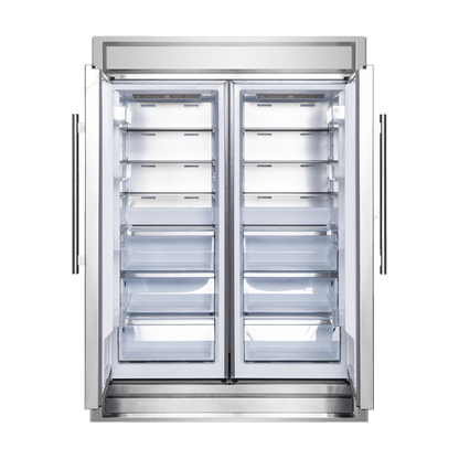 FORNO Appliance Package - 48" Gas Range, 60" Refrigerator, Microwave Drawer, Dishwasher, AP-FFSGS6244-48-26