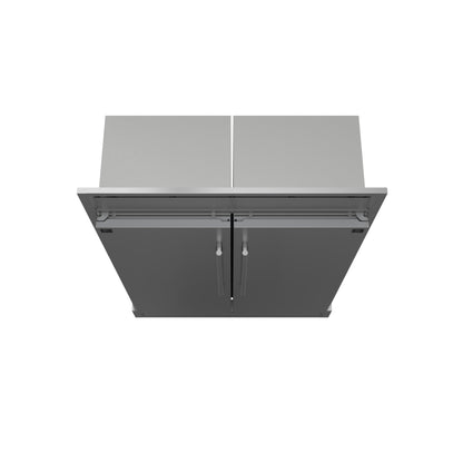FORNO Maderno 60-Inch Convertible Refrigerator Freezer, 27.2 Cu. Ft., with Trim Kit, Model FFFFD1722-60S
