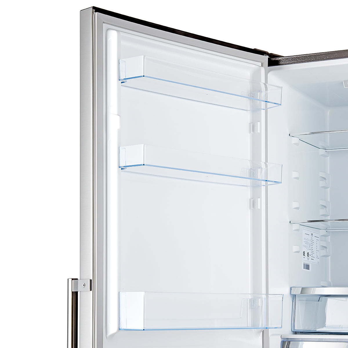 FORNO Guardia 23.4-Inch Bottom Freezer Refrigerator, 10.8 cu. ft., Left Swing Door, Stainless Steel (Model FFFFD1778-24LS)