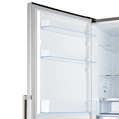 FORNO Guardia 23.4-Inch Bottom Freezer Refrigerator, 10.8 cu. ft., Left Swing Door, Stainless Steel (Model FFFFD1778-24LS)