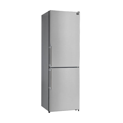 Forno Guardia 24 in Bottom Freezer Refrigerator, 10.8 cu ft, Right-Hinged Door, Stainless Steel (Model FFFFD1778-24RS)