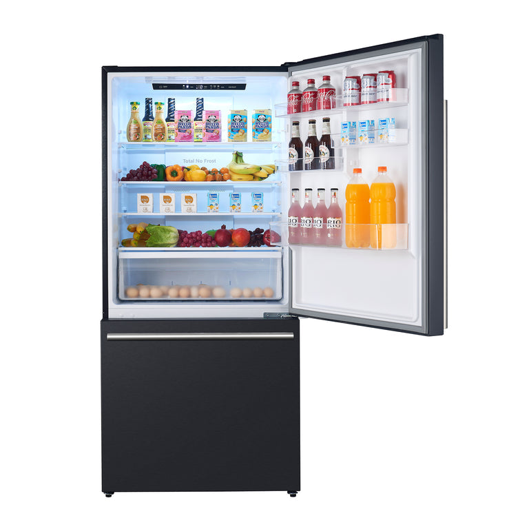 FORNO Espresso Package - 30" Electric Range and Refrigerator in Black with Stainless Steel Handles, FBDL-003-02US