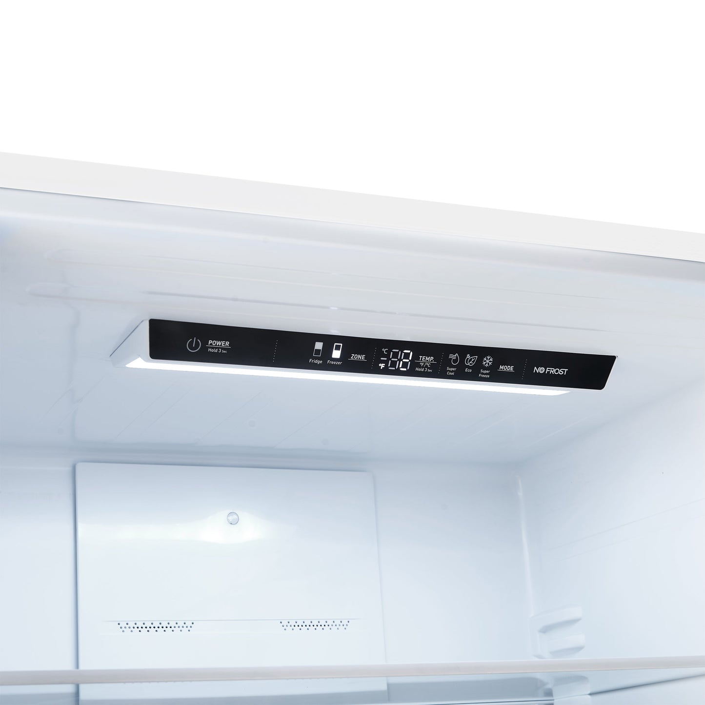Forno Espresso Milano 31-Inch French Door Refrigerator with Bottom Freezer, 17.2 cu. ft., Left Swing, Ice Maker, White Finish with Antique Brass Handles (Model FFFFD1786-31WHT)